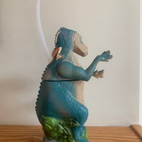 Vintage 2000 Walt Disney Dinosaur Movie Talking Aladar Shaped Sipper Straw Cup - Picture 3 of 6